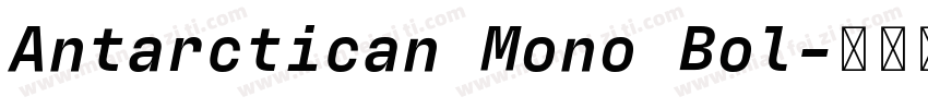 Antarctican Mono Bol字体转换